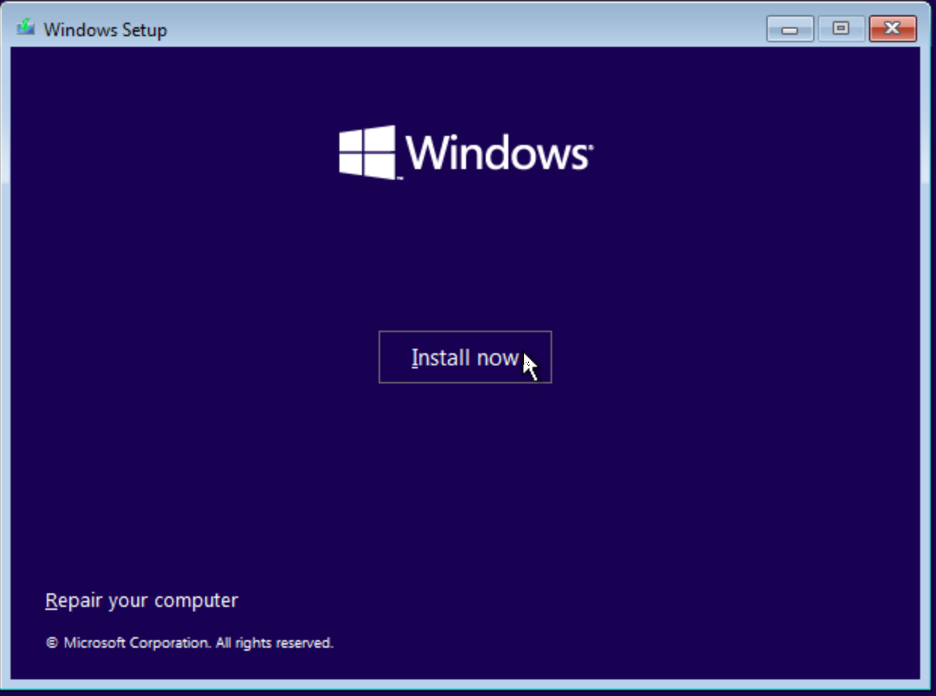 Start Installation