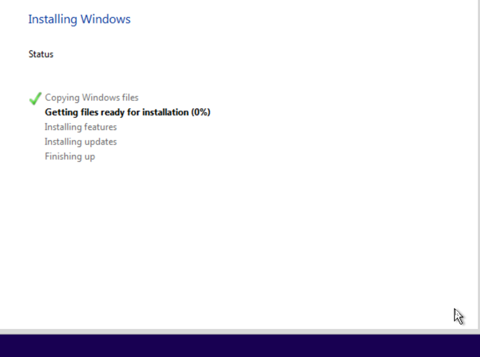 Installing Windows