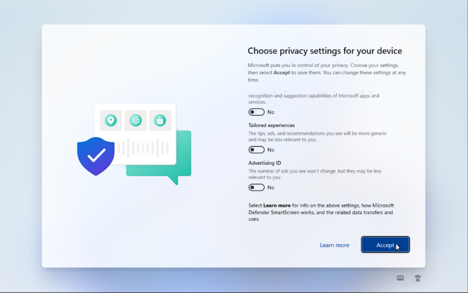 Privacy settings